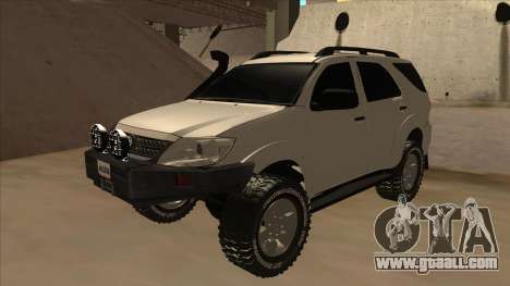 Toyota Fortunner 2012 Semi Off Road for GTA San Andreas