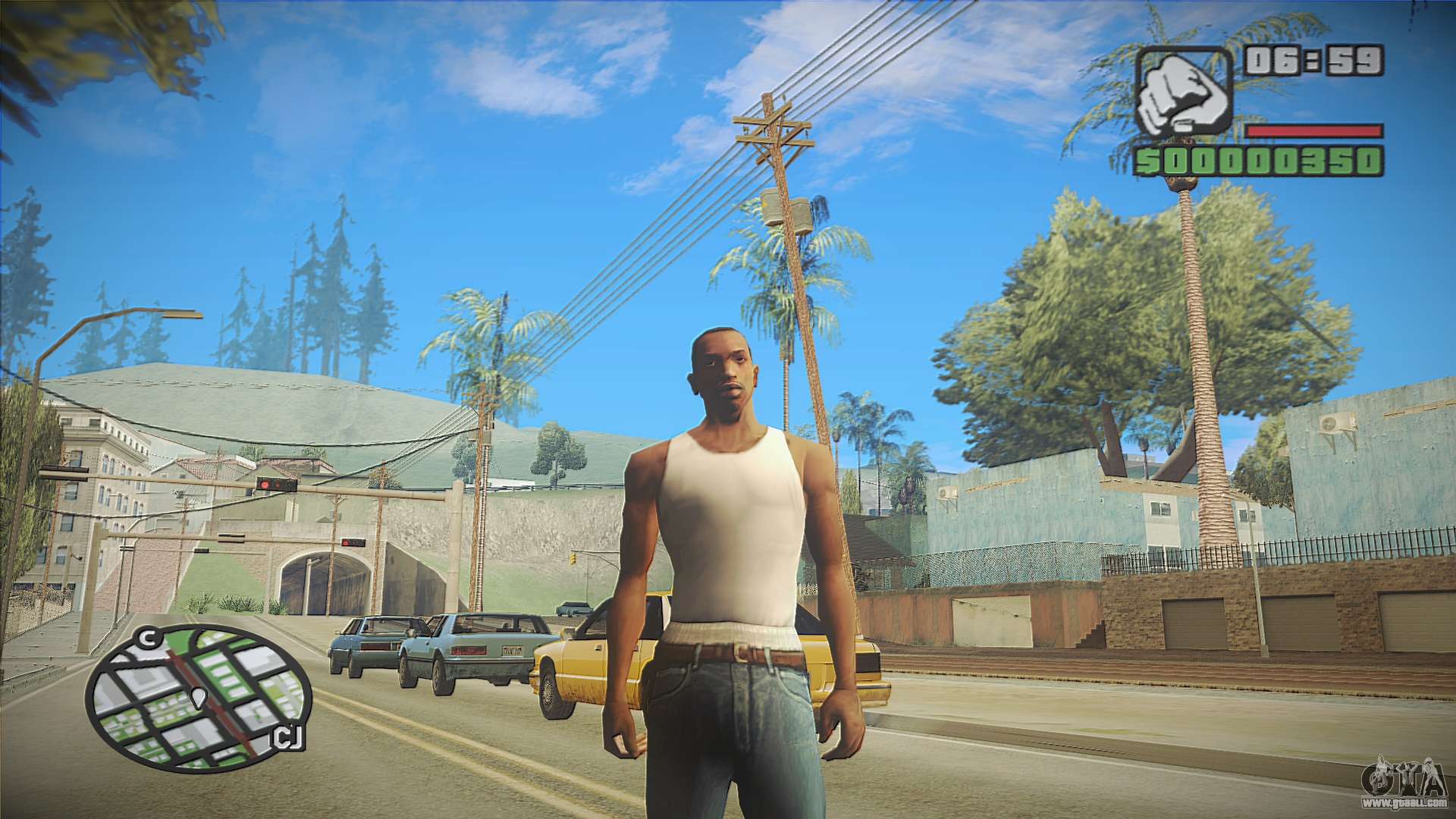 GTA SAN ANDREAS  O INICIO EM HD (PORTUGUÊS/HD MOD) 