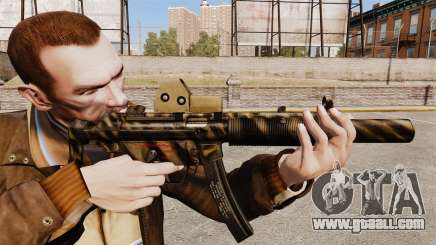 MP5SD submachine gun v3 for GTA 4