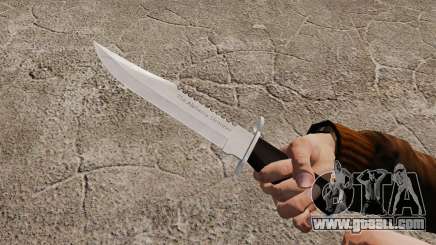 Knife The Alabama Slammer, chrome plated for GTA 4