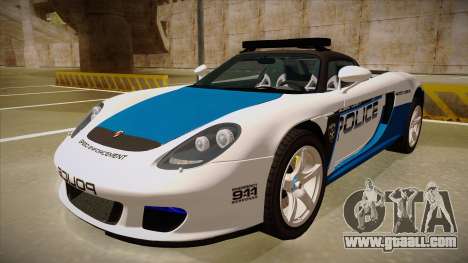 Porsche Carrera GT 2004 Police White for GTA San Andreas
