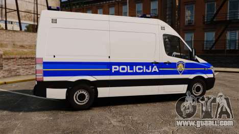 Mercedes-Benz Sprinter Croatian Police v2 [ELS] for GTA 4