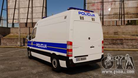 Mercedes-Benz Sprinter Croatian Police v2 [ELS] for GTA 4