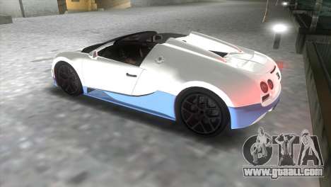 Bugatti Veyron Grand Sport Vitesse for GTA Vice City