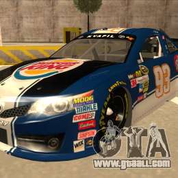 Toyota Camry NASCAR No. 93 Burger King Dr Pepper for GTA San Andreas