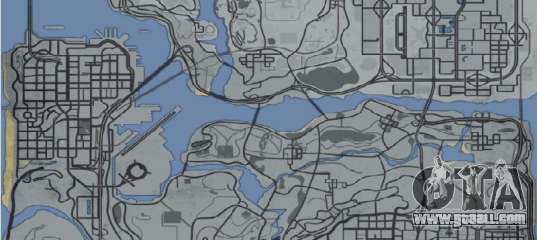 Map in the style of GTA 5 for GTA San Andreas