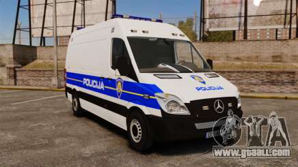 Mercedes-Benz Sprinter Croatian Police v2 [ELS] for GTA 4