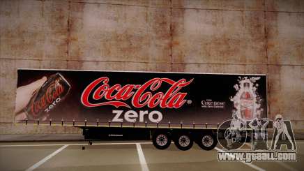 Sider Semi-trailer Coca-cola Zero for GTA San Andreas
