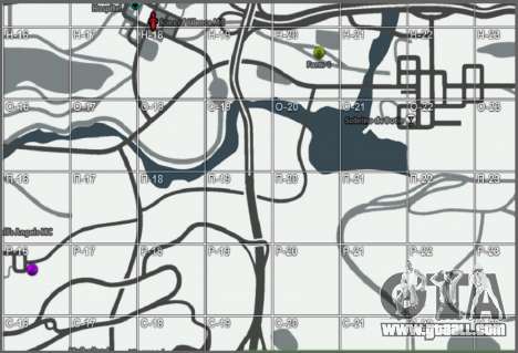 Map with Winter Edition [Samp-Rp] for GTA San Andreas