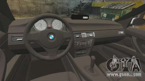 BMW 330i Unmarked Police [ELS] for GTA 4