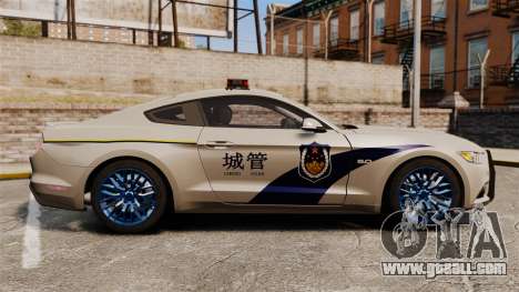 Ford Mustang GT 2015 Cheng Guan Police for GTA 4