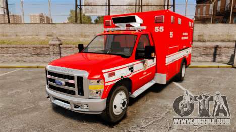 Ford E-350 LAFD Ambulance [ELS] for GTA 4
