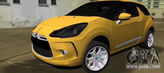 Citröen DS3 2011 for GTA Vice City