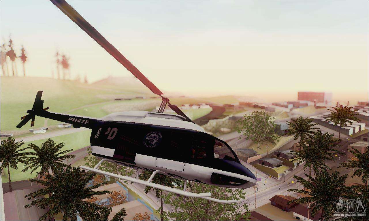 Download Disabled shooting from police helicopter for GTA San Andreas