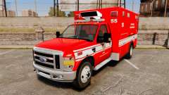 Ford E-350 LAFD Ambulance [ELS] for GTA 4