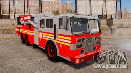 MTL Tower Ladder Firetruck [ELS-EPM] (Fire engine) for GTA 4