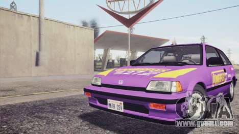 Honda Civic Si 1986 HQLM for GTA San Andreas