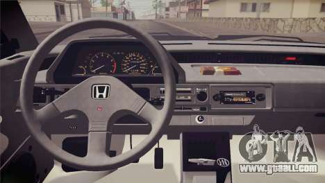 Honda Civic Si 1986 HQLM for GTA San Andreas