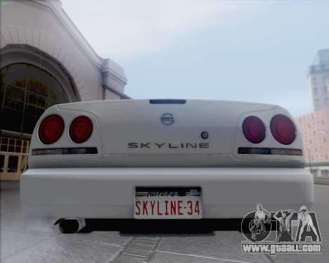 Nissan Skyline ER34 for GTA San Andreas