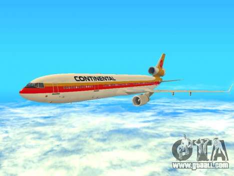 McDonnell Douglas MD-11 Continental Airlines for GTA San Andreas