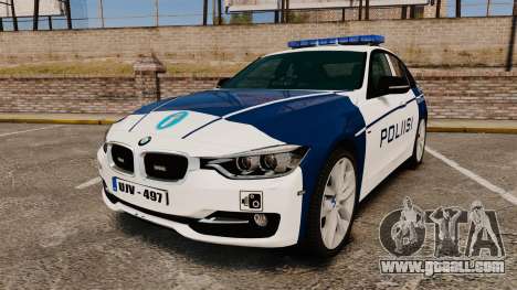 BMW F30 328i Finnish Police [ELS] for GTA 4