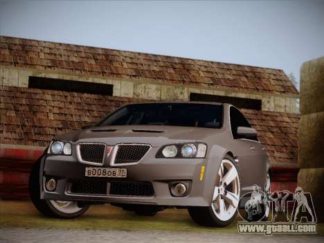 Pontiac G8 GXP 2009 for GTA San Andreas