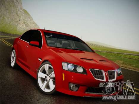 Pontiac G8 GXP 2009 for GTA San Andreas