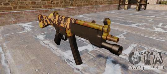 The submachine gun HK MP5 Fall Camos for GTA 4