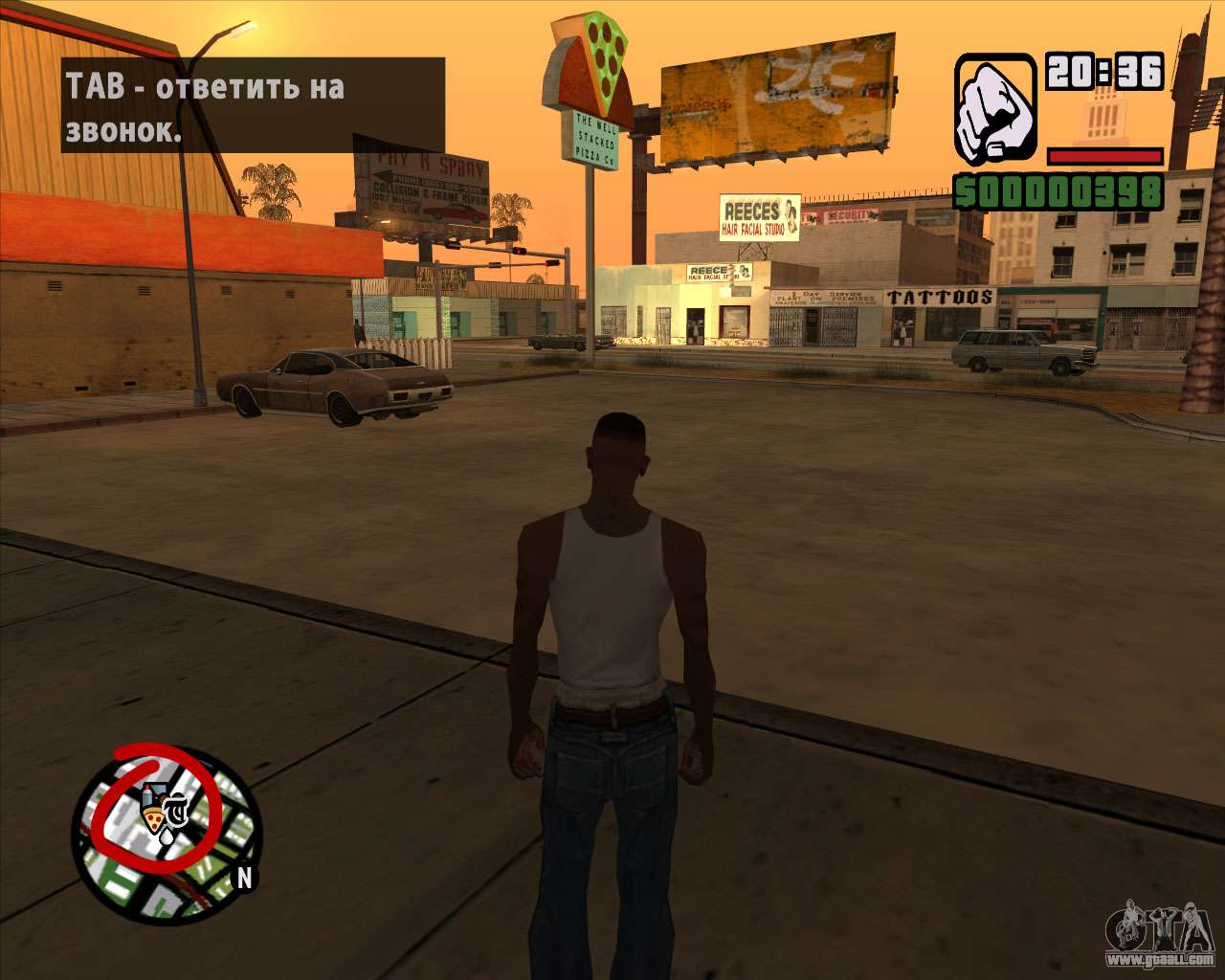 Icons radar of the mobile version of the game for GTA San Andreas