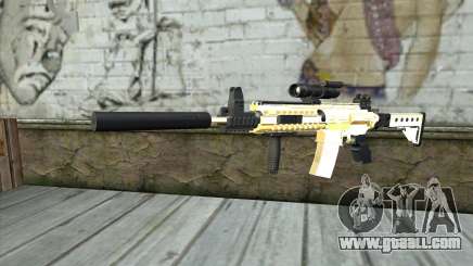 Golden M4A1 for GTA San Andreas