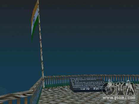 Indian flag on mount Chilliad for GTA San Andreas