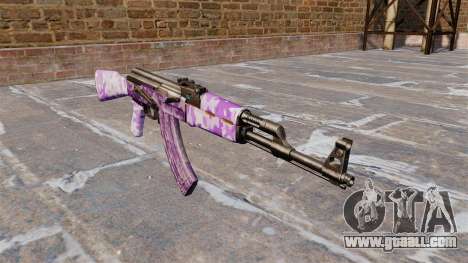 The AK-47 Purple camo for GTA 4