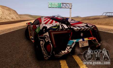 W-Motors Lykan Hypersport 2013 Stiker Editions for GTA San Andreas