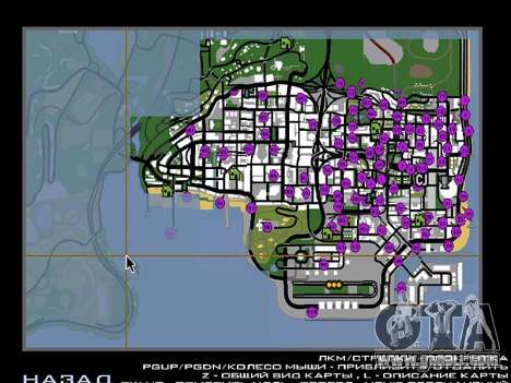 Tags Map Mod v1.0 for GTA San Andreas