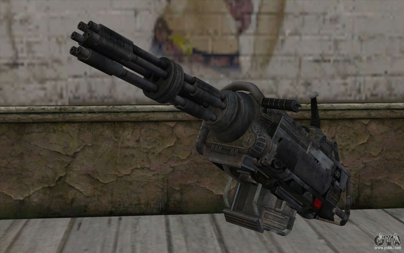 GTA San Andreas Jetpack with Miniguns v1.2 Mod
