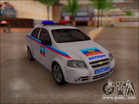 Chevrolet Aveo Police LNR for GTA San Andreas