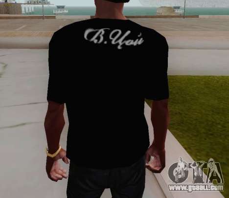 T-shirt c Viktor Tsoi for GTA San Andreas