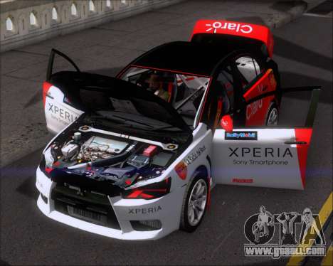 Mitsubushi Lancer Evolution Rally Team Claro for GTA San Andreas