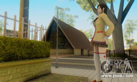 Kokoro wearing a school uniform (DOA5) for GTA San Andreas