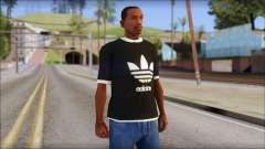 Adidas Black T-Shirt for GTA San Andreas