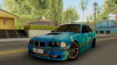 BMW M3 E36 Coupe Blue Star for GTA San Andreas
