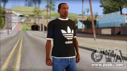 Adidas Black T-Shirt for GTA San Andreas