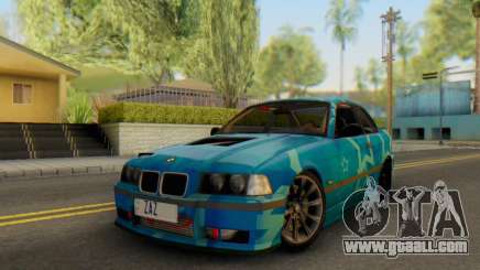 BMW M3 E36 Coupe Blue Star for GTA San Andreas