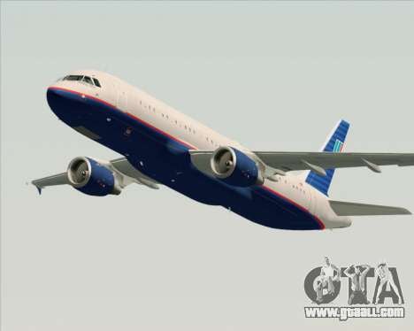 Airbus A320-232 United Airlines (Old Livery) for GTA San Andreas