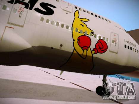 Boeing 747-438 Qantas Boxing Kangaroo for GTA San Andreas