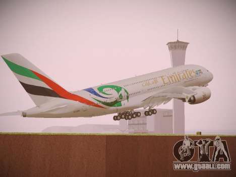Airbus A380-800 Emirates Rugby World Cup for GTA San Andreas
