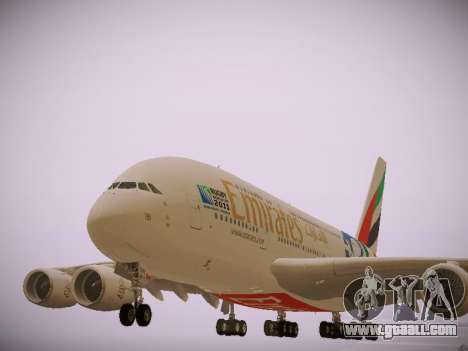 Airbus A380-800 Emirates Rugby World Cup for GTA San Andreas