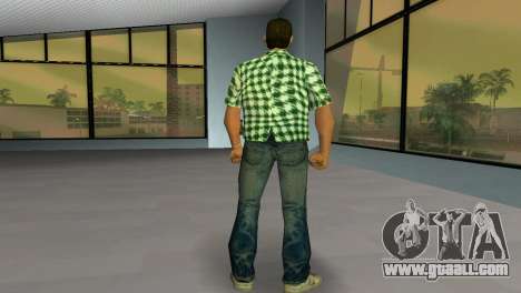 Kockas polo - zold T-Shirt for GTA Vice City