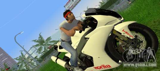 Aprilia RSV4 2009 White Edition II for GTA Vice City