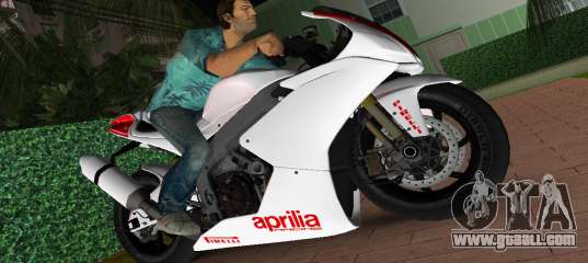 Aprilia RSV4 2009 White Edition I for GTA Vice City